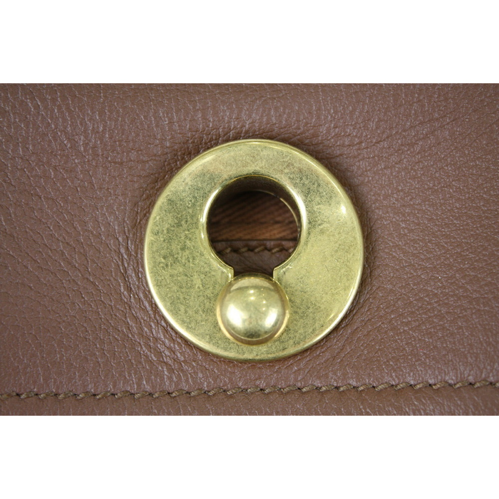 YSL Yves Saint Laurent Muse Two Bag Leather Canvas Brown Shoulder - Picture 7 of 7